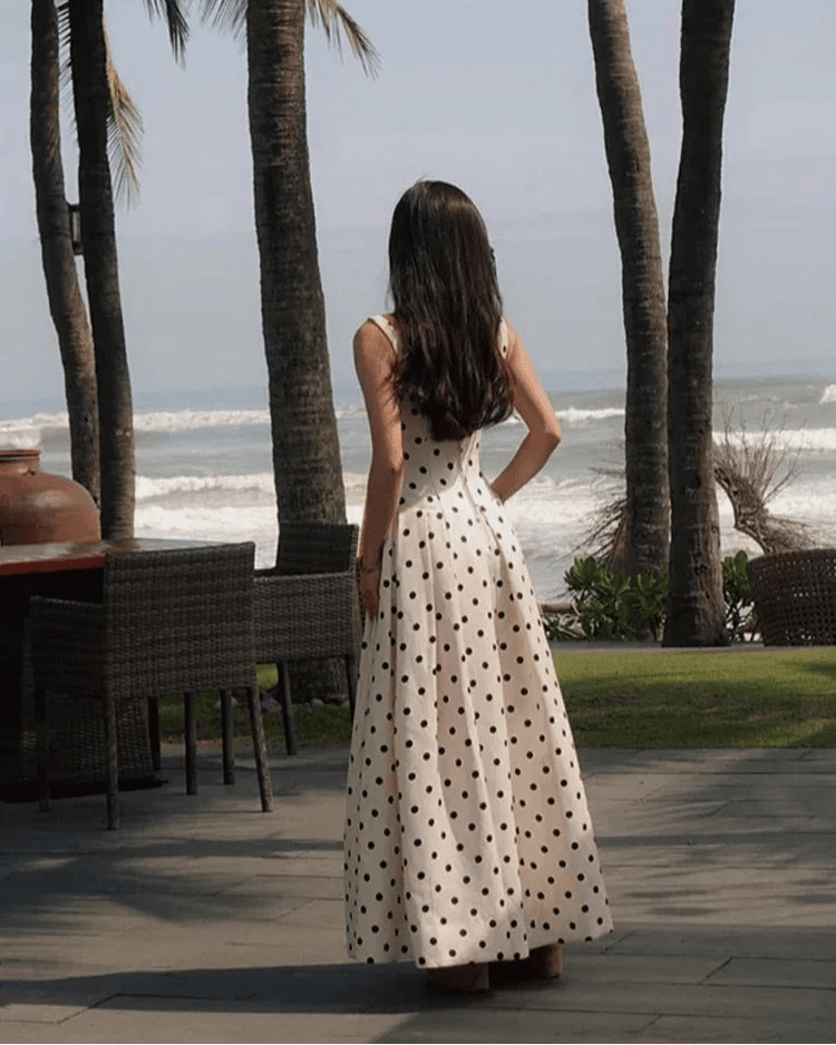 Women's Jasmine Polka Dot Midi Dress