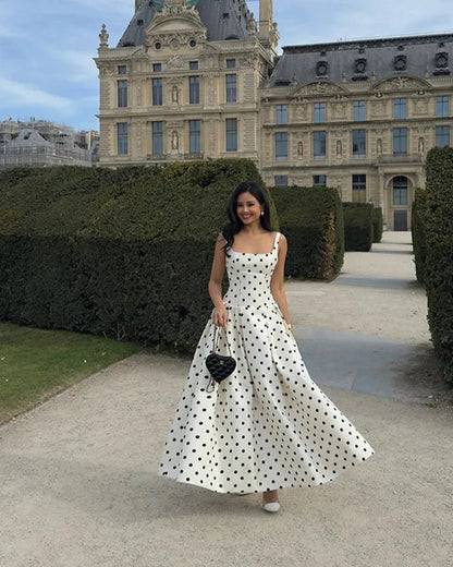 Women's Jasmine Polka Dot Midi Dress