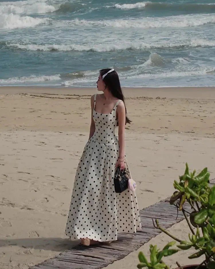 Women's Jasmine Polka Dot Midi Dress