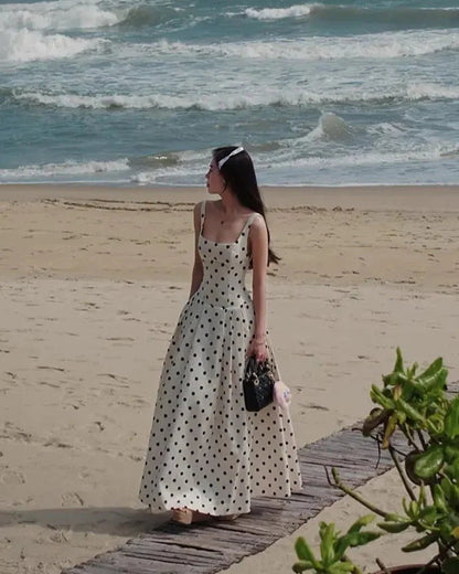 Women's Jasmine Polka Dot Midi Dress
