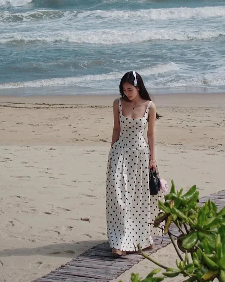 Women's Jasmine Polka Dot Midi Dress