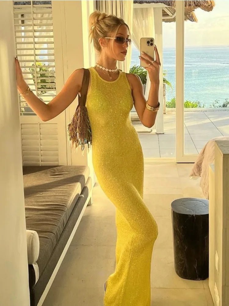 Women's SOERA Kaila Sequin Sleeveless Maxi Dress