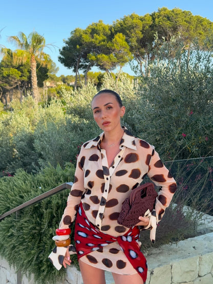 Women's Margot Animal Print Shirt Dress