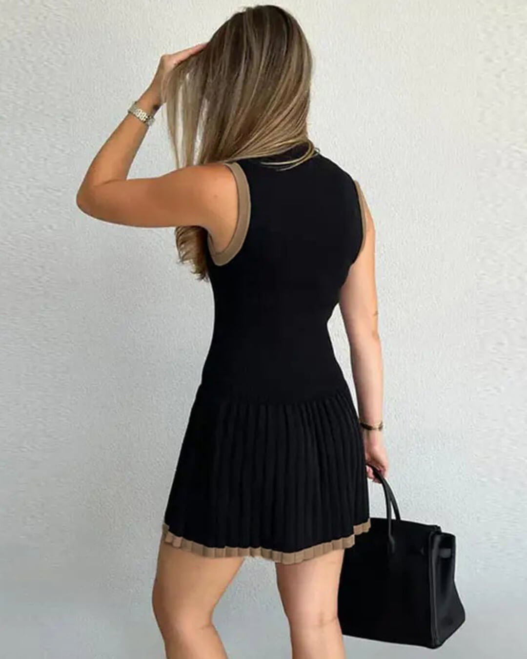 Women's SOERA Margot Drop-Waist Contrast Knit Dress