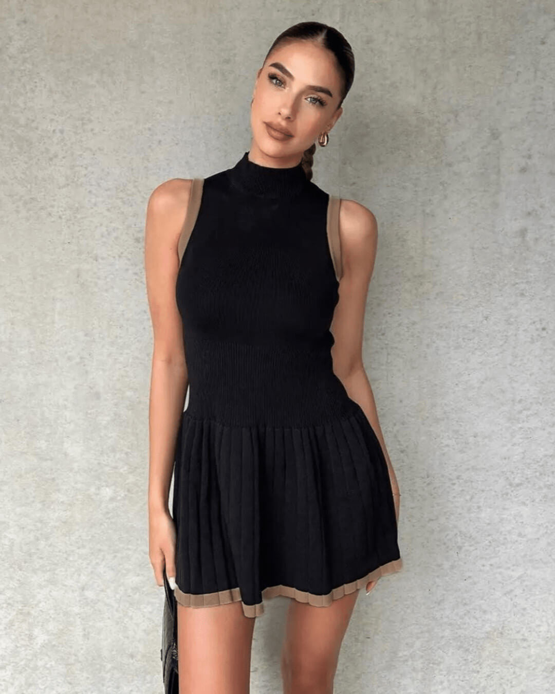Women's SOERA Margot Drop-Waist Contrast Knit Dress
