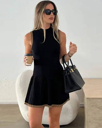 Women's SOERA Margot Drop-Waist Contrast Knit Dress