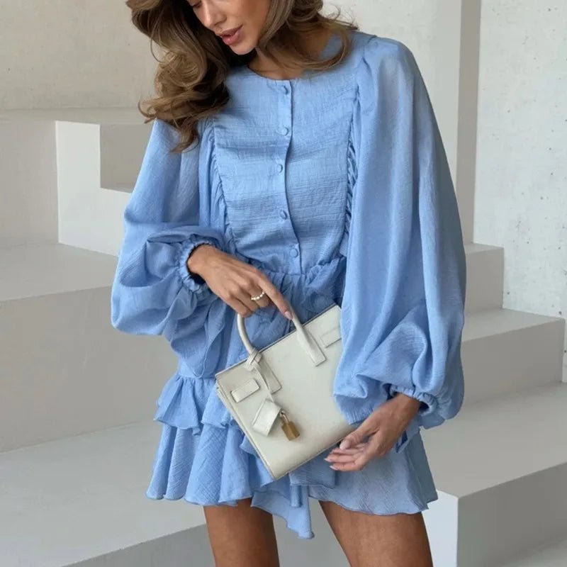Women's SOERA Marianna Pleated Ruffle Mini Dress