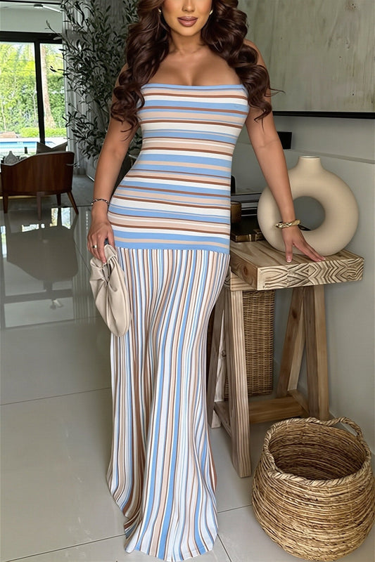 Women's SOERA Miranda Color Block Backless Maxi Dress