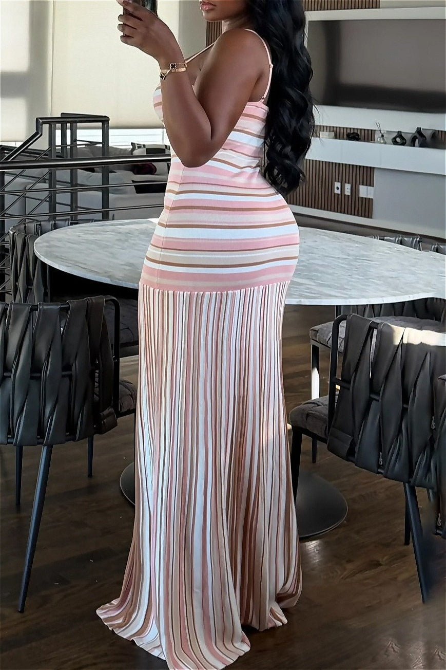 Women's SOERA Miranda Color Block Backless Maxi Dress