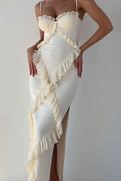Women's SOERA Natasha Lace Ruffle Maxi Dress