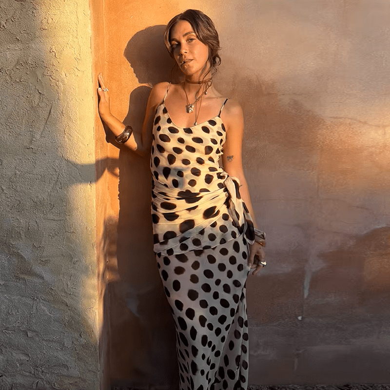 Women's SOERA Natasha Leopard Print Maxi Scarf Dress