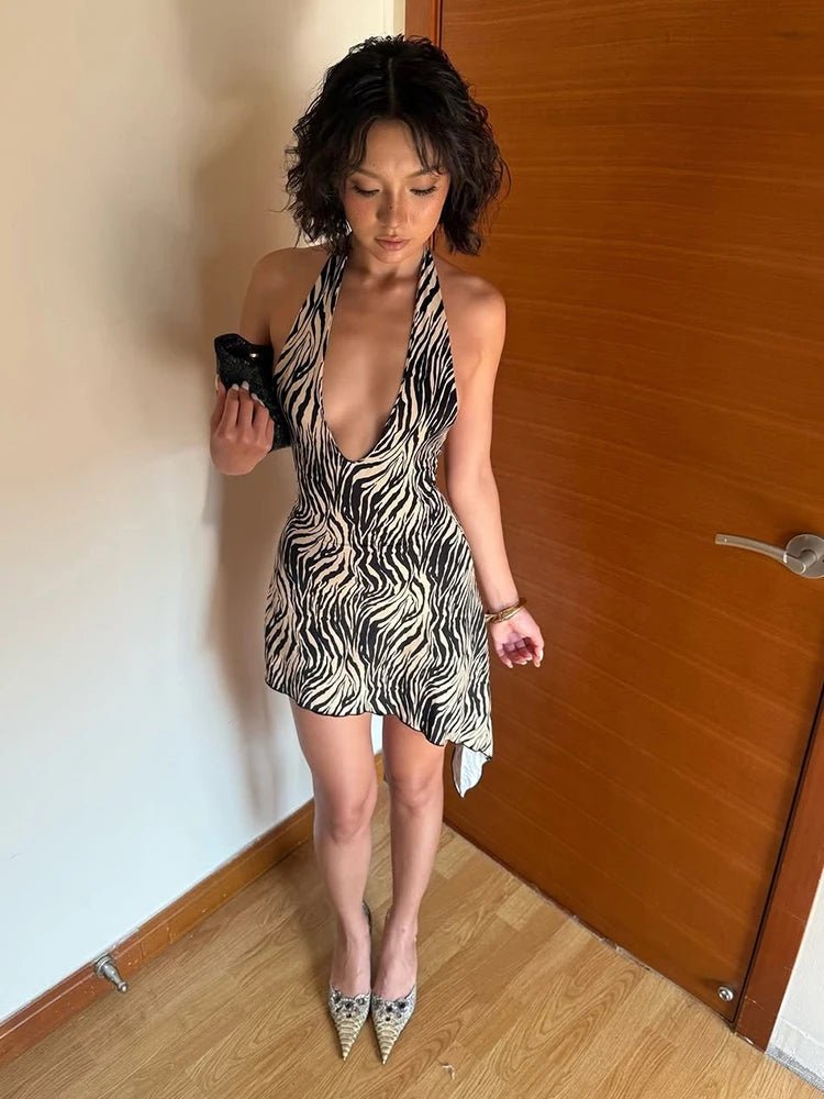 Women's SOERA Natasha Zebra Bandage Mini Dress