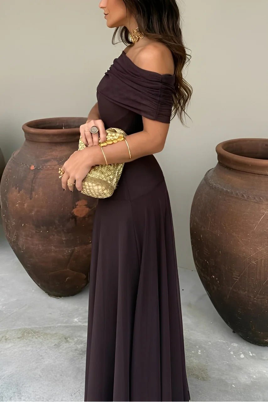 Women's Sienna Off-Shoulder Ruched Maxi Dress