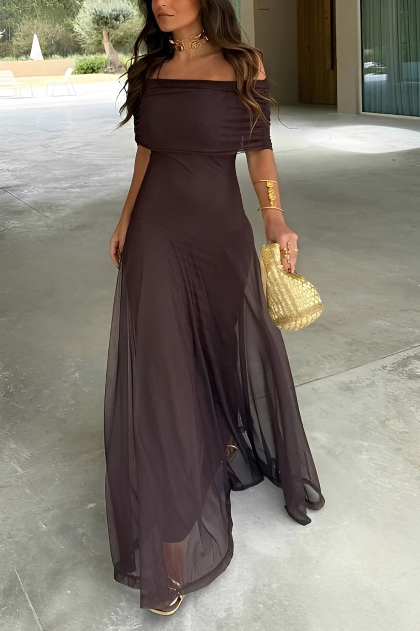 Women's Sienna Off-Shoulder Ruched Maxi Dress