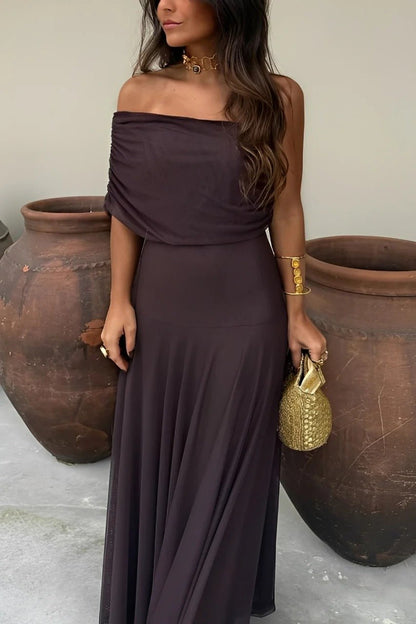 Women's Sienna Off-Shoulder Ruched Maxi Dress