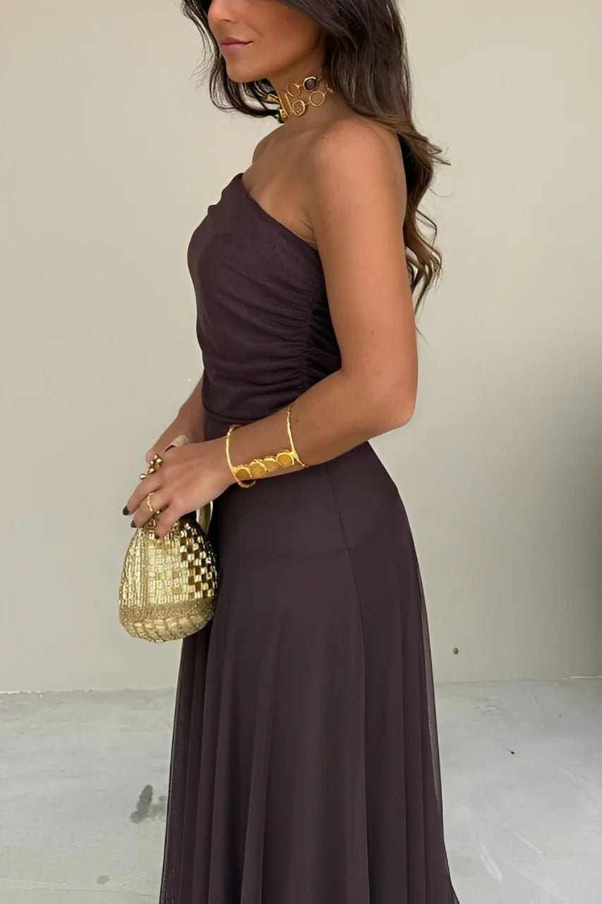 Women's Sienna Off-Shoulder Ruched Maxi Dress