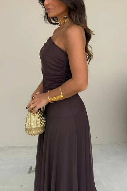 Women's Sienna Off-Shoulder Ruched Maxi Dress