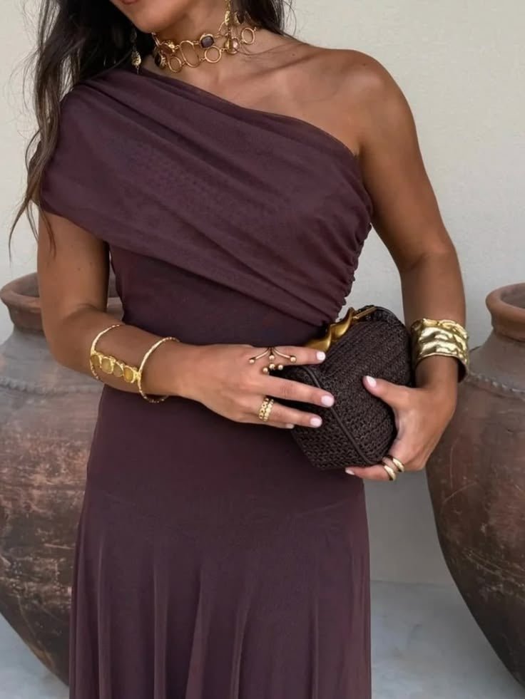Women's Sienna Off-Shoulder Ruched Maxi Dress