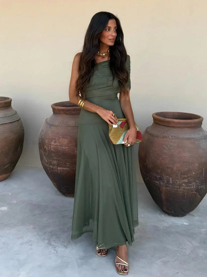 Women's Sienna Off-Shoulder Ruched Maxi Dress
