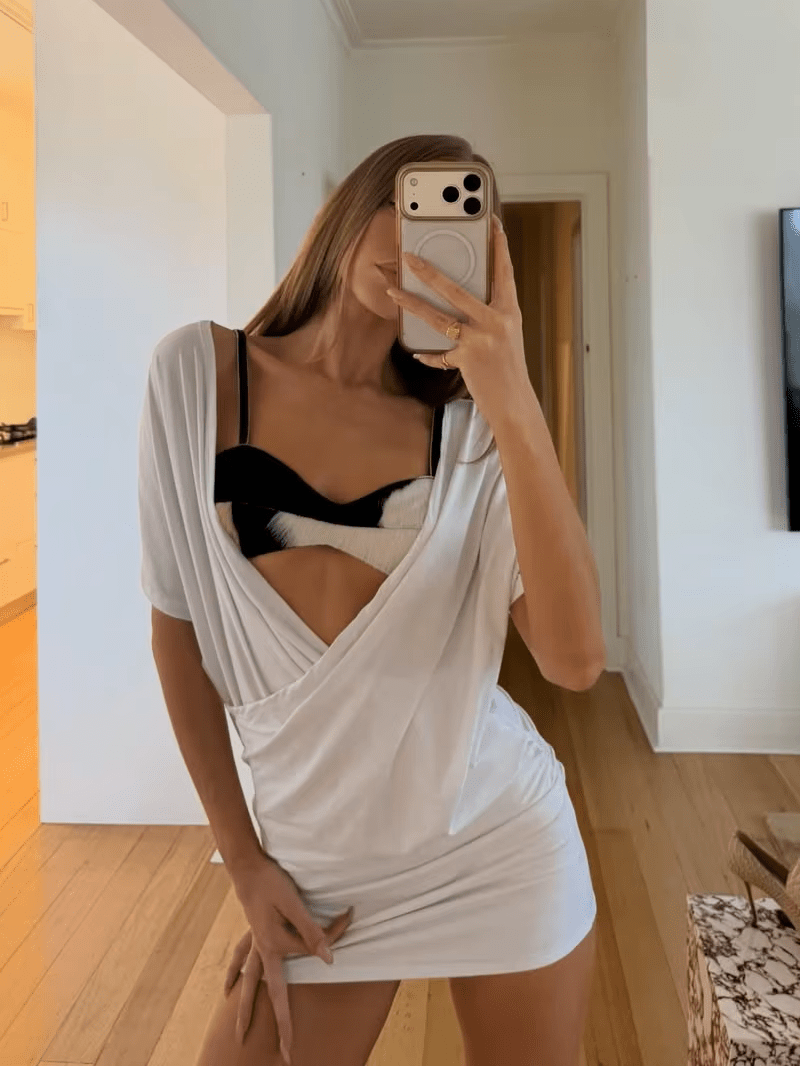 Women's SOERA Sienna Ruched Backless Mini Dress