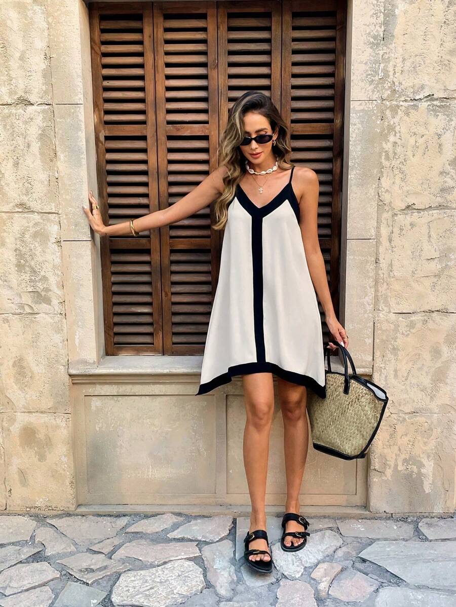 Women's Sophia Contrast Mini Dress