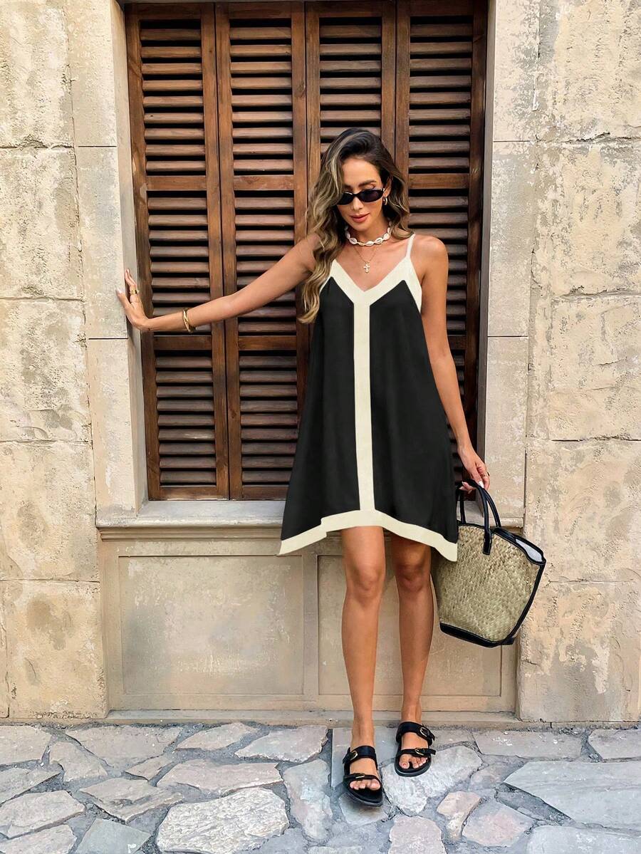 Women's Sophia Contrast Mini Dress
