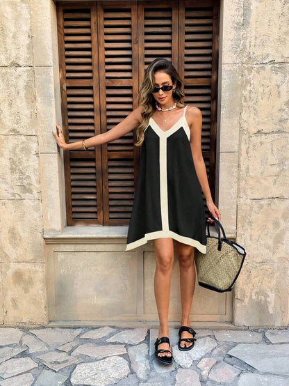 Women's Sophia Contrast Mini Dress