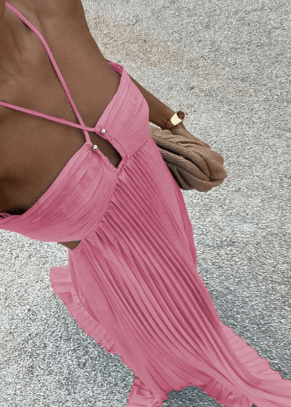 Women's Sophia Crinkle Chiffon Maxi Dress