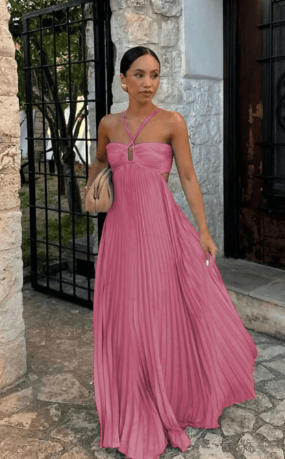 Women's Sophia Crinkle Chiffon Maxi Dress