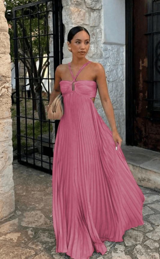 Women's Sophia Crinkle Chiffon Maxi Dress