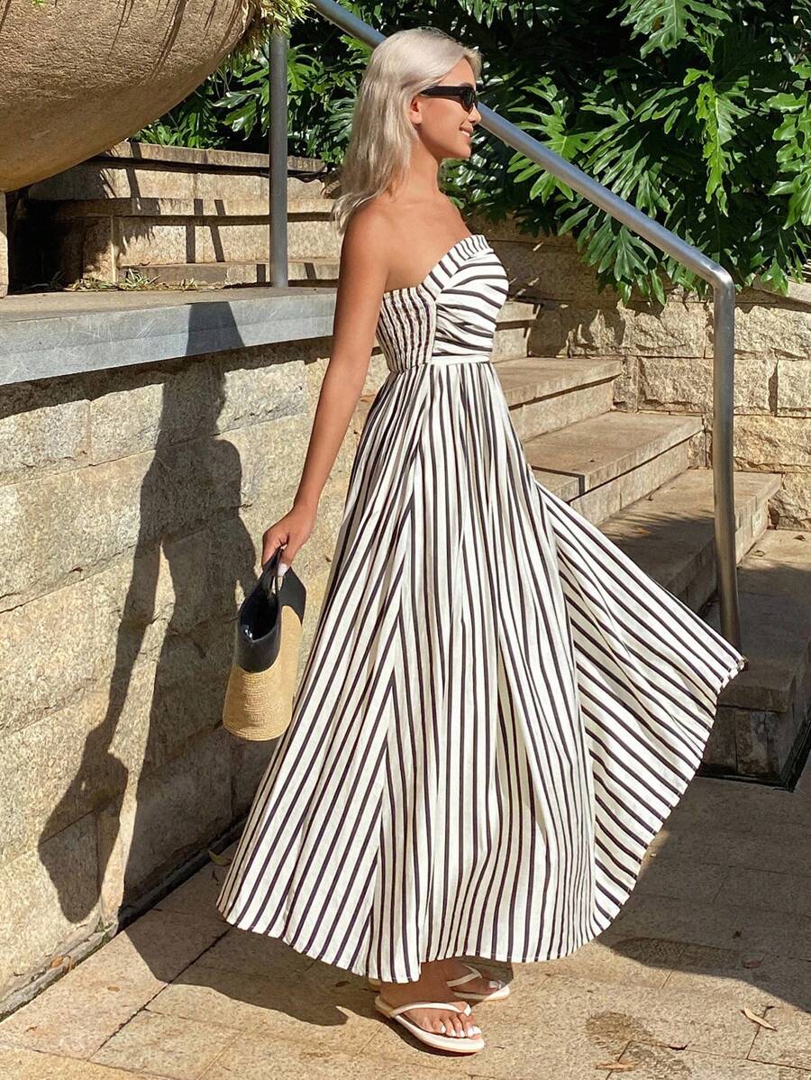 Women's SOERA Sophia Ruched Stripe Tube Dress