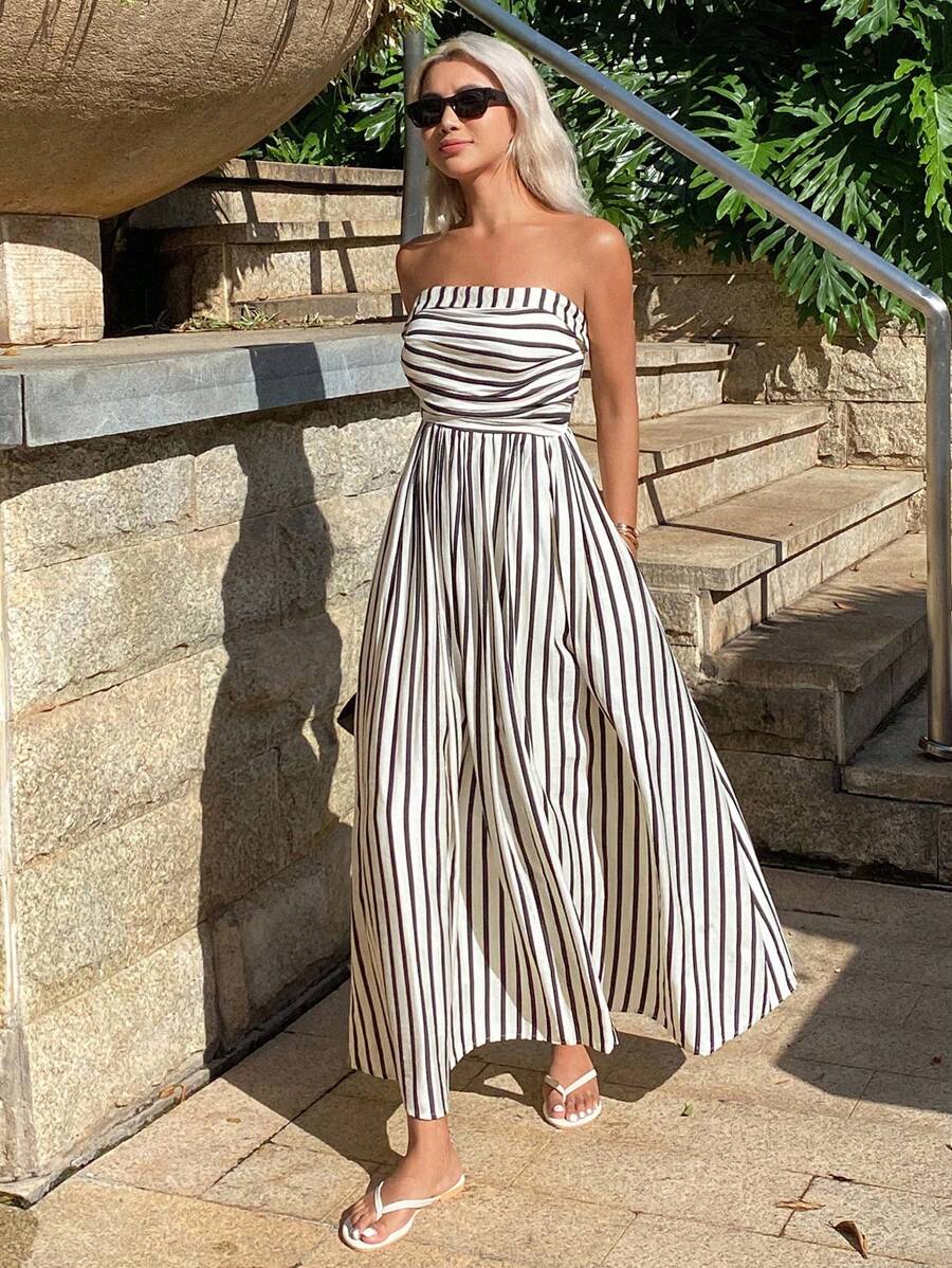 Women's SOERA Sophia Ruched Stripe Tube Dress