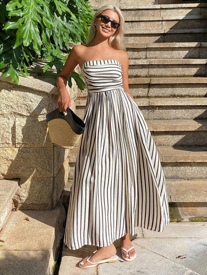 Women's SOERA Sophia Ruched Stripe Tube Dress