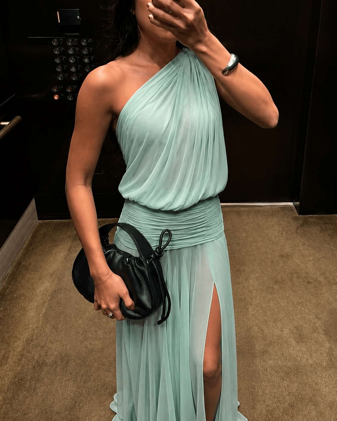 Women's SOERA Sophie One Shoulder Maxi Dress with Slit