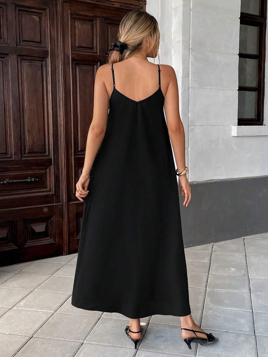 Women's SOERA Valentina Contrast Lace Open-Back Maxi Dress