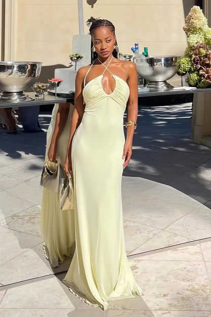 Women's SOERA Valentina Halter Mermaid Maxi Dress