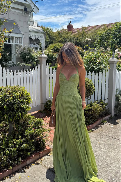 Women's SOERA Vivian Pleated Corset Maxi Dress