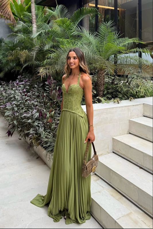 Women's SOERA Vivian Pleated Corset Maxi Dress