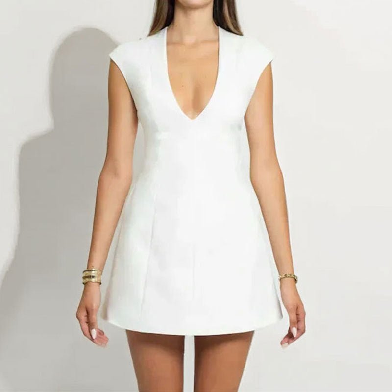Women's SOERA Vivienne Deep V-Neck Mini Dress