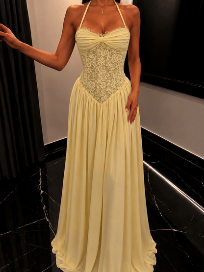 Women's Vivienne Halter Corset Maxi Dress