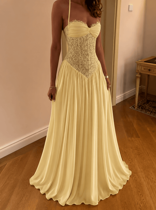 Women's Vivienne Halter Corset Maxi Dress