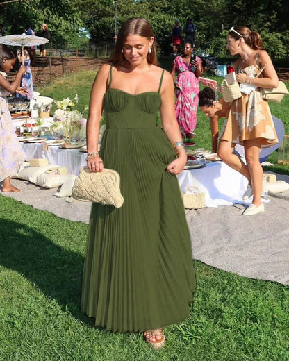 Women's SOERA Vivienne Pleated Sleeveless Maxi Dress