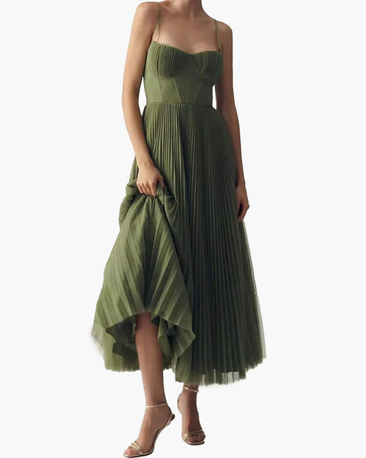 Women's SOERA Vivienne Pleated Sleeveless Maxi Dress