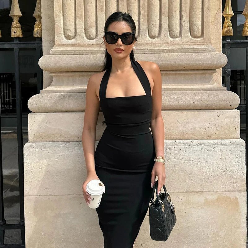Women's SOERA Yasmin Halter Neck Bodycon Maxi Dress