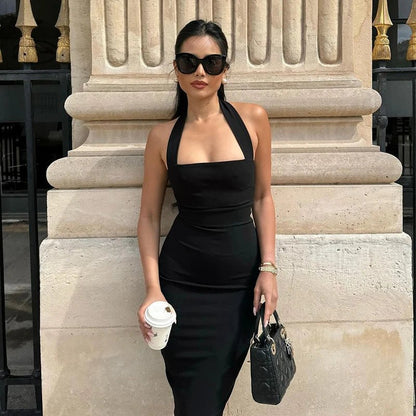 Women's SOERA Yasmin Halter Neck Bodycon Maxi Dress