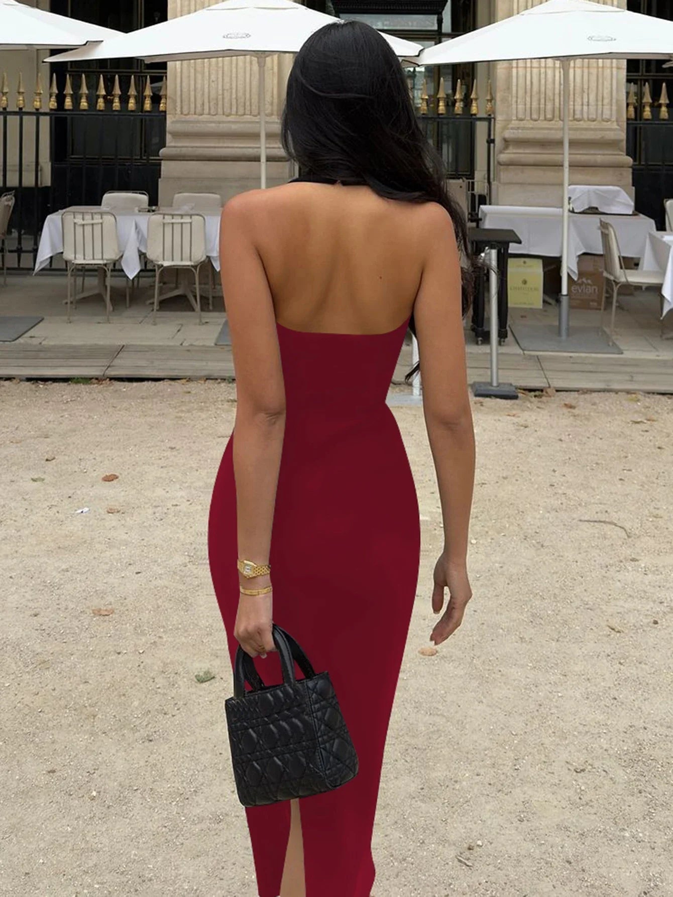 Women's SOERA Yasmin Halter Neck Bodycon Maxi Dress
