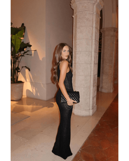 Women's SOERA Zenaya Sequined Sheer Maxi Dress