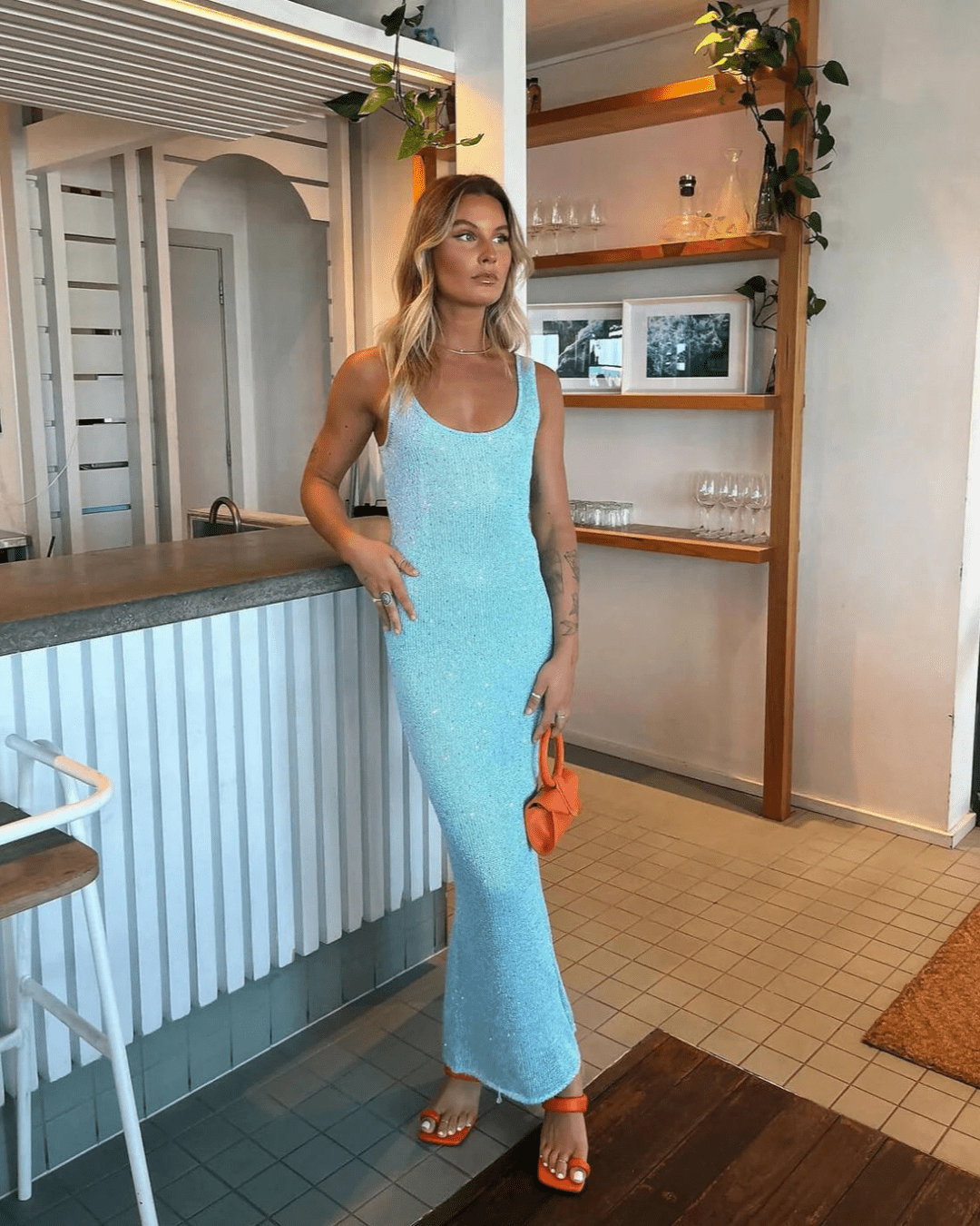 Women's SOERA Zenaya Sequined Sheer Maxi Dress