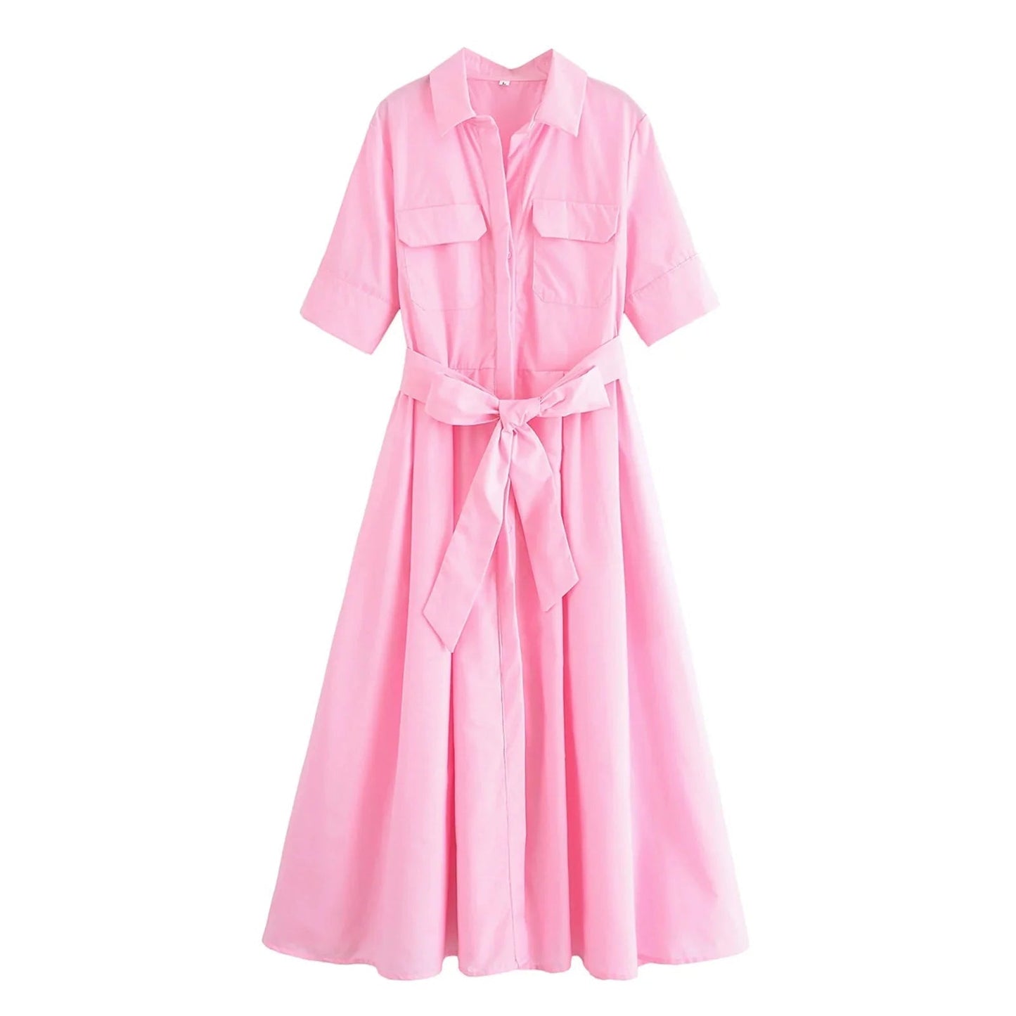 Women's SOERA Beatrice Belted Shirt Midi Dress