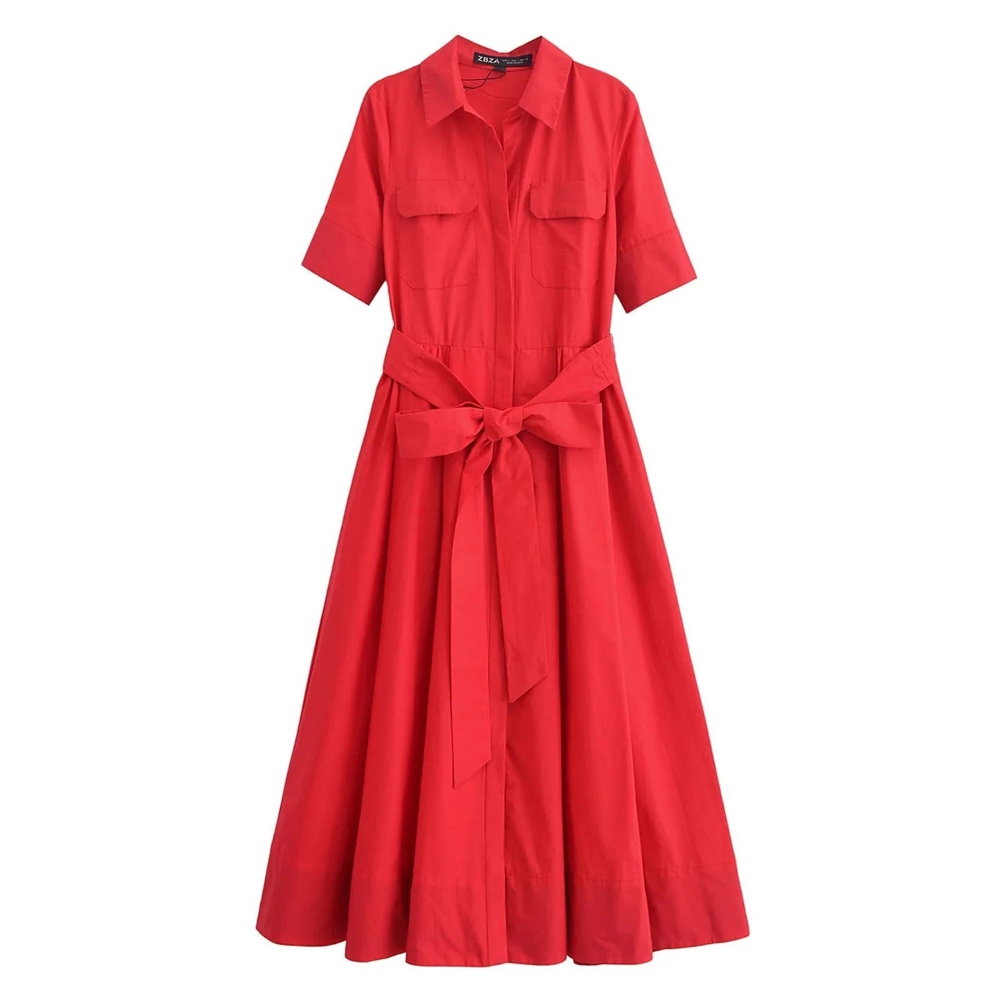 Women's SOERA Beatrice Belted Shirt Midi Dress